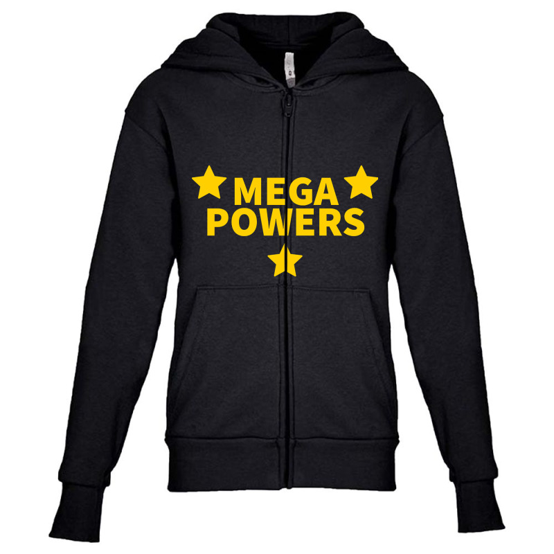 Mega Powers Youth Zipper Hoodie by atereabag | Artistshot