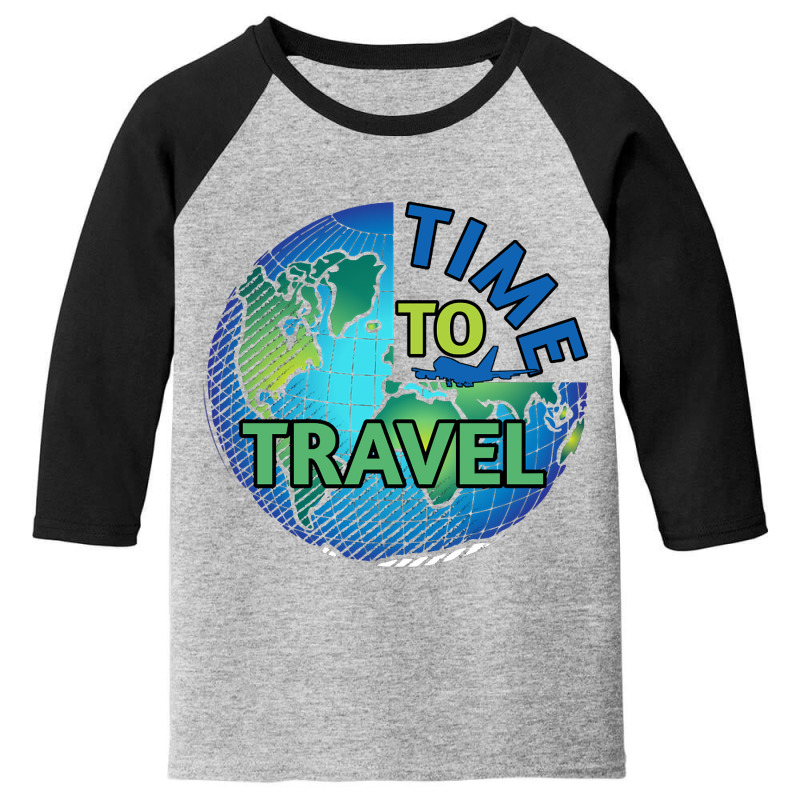 Time To Travel (2) Youth 3/4 Sleeve by behindcedar22 | Artistshot