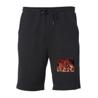 Retro Gladiators With Pugil Sticks Fleece Short | Artistshot