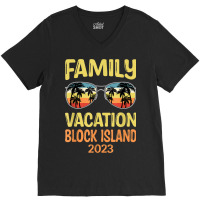 Family Vacation Block Island 2023 V-neck Tee | Artistshot