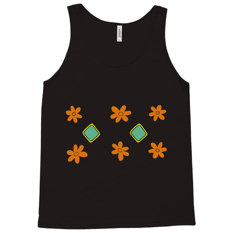 Dog Tag And Flowers Tank Top by cm-arts | Artistshot