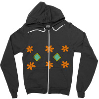 Dog Tag And Flowers Zipper Hoodie | Artistshot