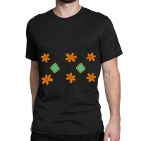 Dog Tag And Flowers Classic T-shirt | Artistshot