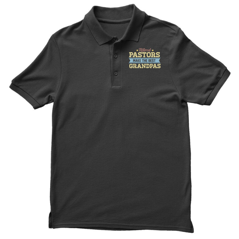 Retired Pastor Tshirt Grandpa Retirement Gift Preacher Men's Polo Shirt by cm-arts | Artistshot