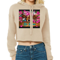 Be Mine Valentine's Day Cow Cropped Hoodie | Artistshot