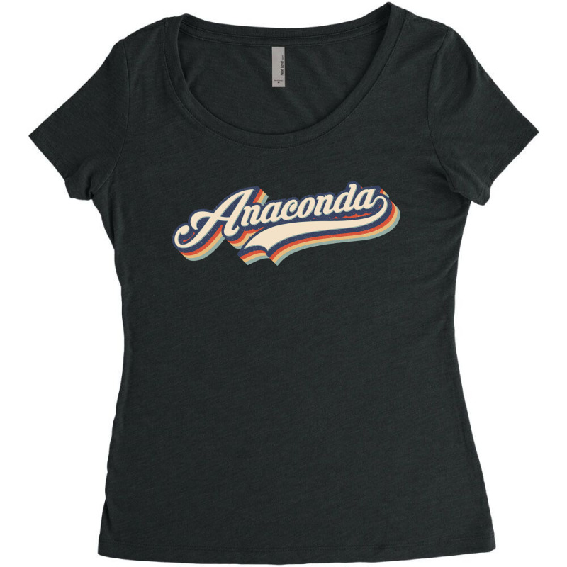 I Love Anaconda City Usa Retro Vintage Women's Triblend Scoop T-shirt by HydraAntBoxing | Artistshot