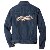 I Love Anaconda City Usa Retro Vintage Men Denim Jacket | Artistshot