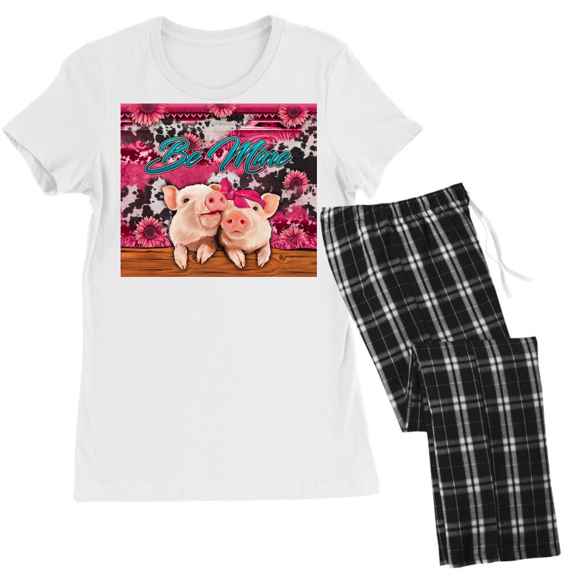 Be Mine Valentine's Day Pigs Women's Pajamas Set by Jasminsmagicworld | Artistshot