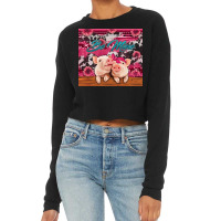 Be Mine Valentine's Day Pigs Cropped Sweater | Artistshot