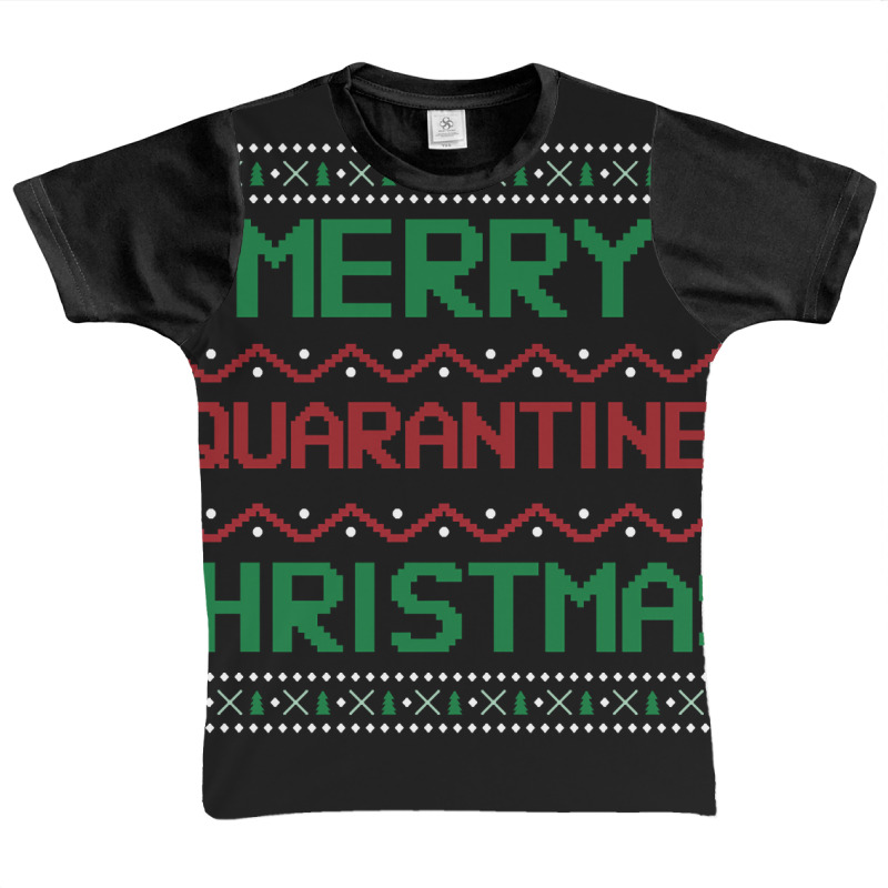 Merry Quarantine Christmas 2020 Ugly Sweater Design Graphic Youth T-shirt | Artistshot