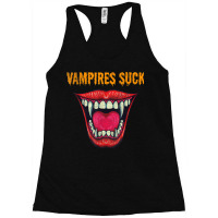 Vampires Suck Vampire Mouth Halloween Racerback Tank | Artistshot