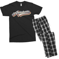 I Love Andalusia City Usa Retro Vintage Men's T-shirt Pajama Set | Artistshot