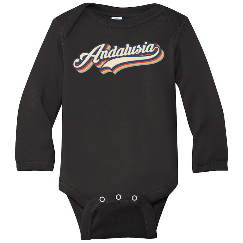 I Love Andalusia City Usa Retro Vintage Long Sleeve Baby Bodysuit | Artistshot