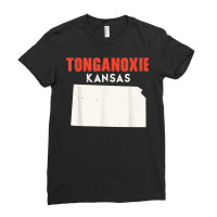 Tonganoxie Kansas Usa State America Travel Kansan T Shirt Ladies Fitted T-shirt | Artistshot