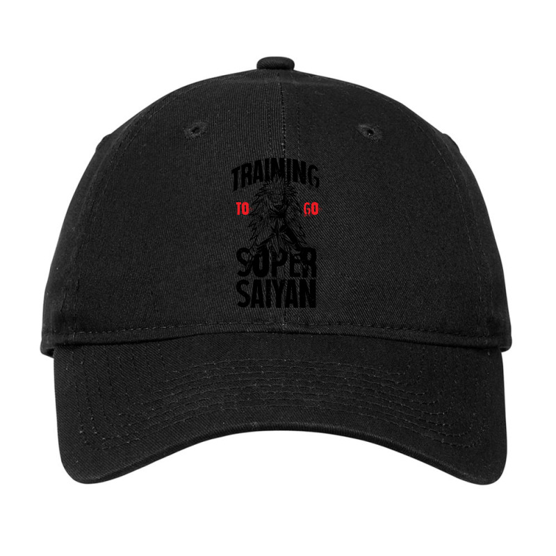 Training To Go Super Saiyan Grey Adjustable Cap by bummercaught | Artistshot