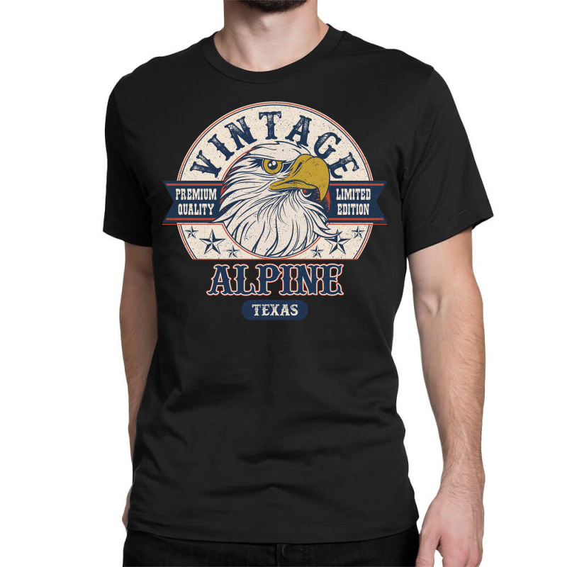 Retro Bald Eagle Alpine Texas Vintage Limited Edition Classic T-shirt | Artistshot