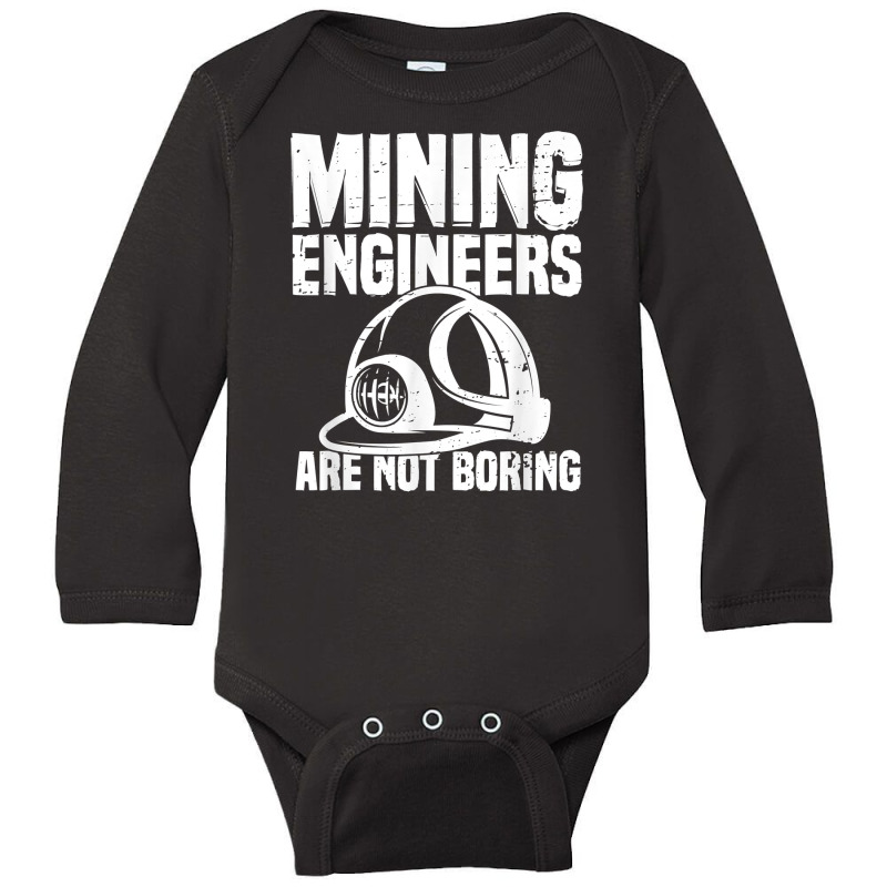 Funny Engineering Mechanical Civil   Mining Engineer T Shirt Long Sleeve Baby Bodysuit by cm-arts | Artistshot