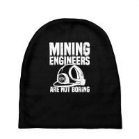 Funny Engineering Mechanical Civil   Mining Engineer T Shirt Baby Beanies | Artistshot