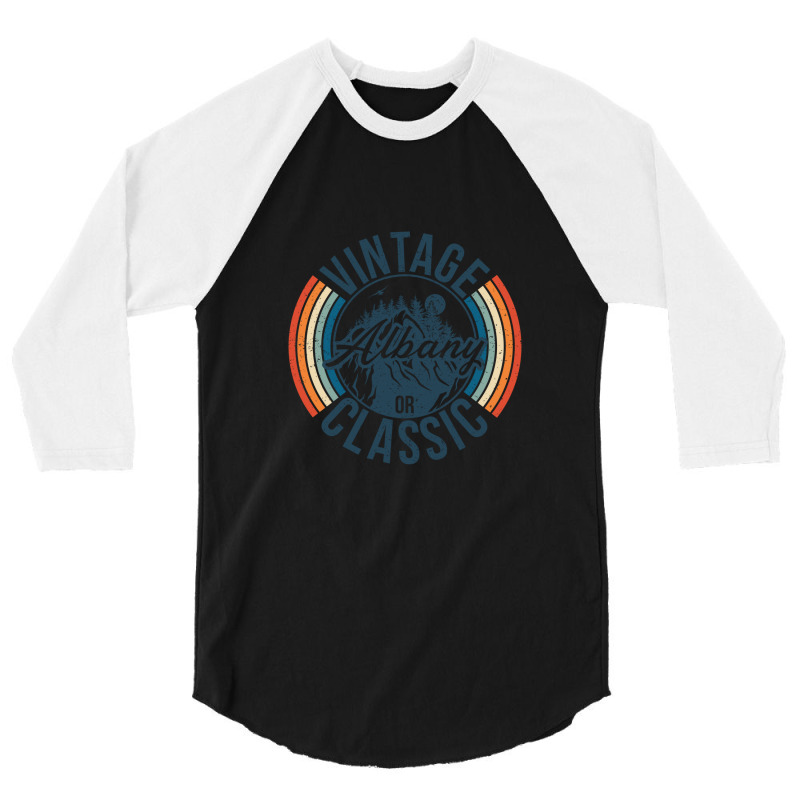 I Love Albany Oregon Retro Vintage Classic Limited Edition 3/4 Sleeve Shirt | Artistshot