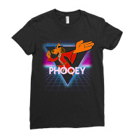 Hong Kong Phooey Retro 80s Neon Landscape Ladies Fitted T-shirt | Artistshot