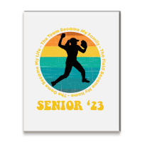 Softball Senior 2023 Senior Night Gifts High School Long Sleeve T Shir Metal Print Vertical | Artistshot