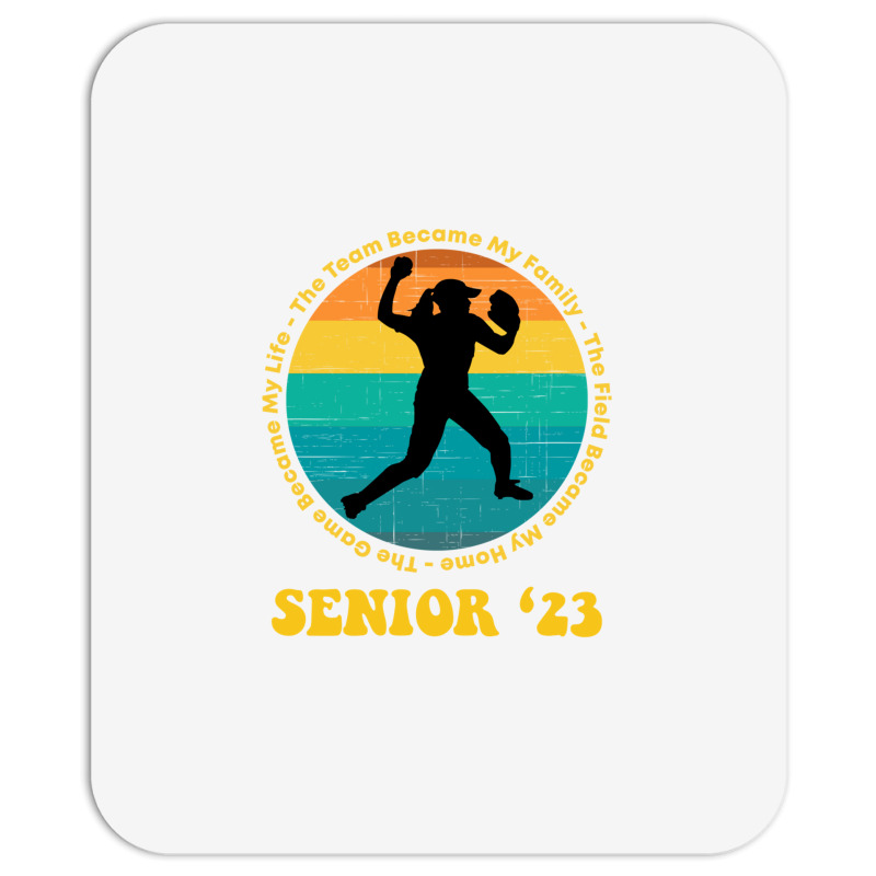 Softball Senior 2023 Senior Night Gifts High School Long Sleeve T Shir Mousepad | Artistshot