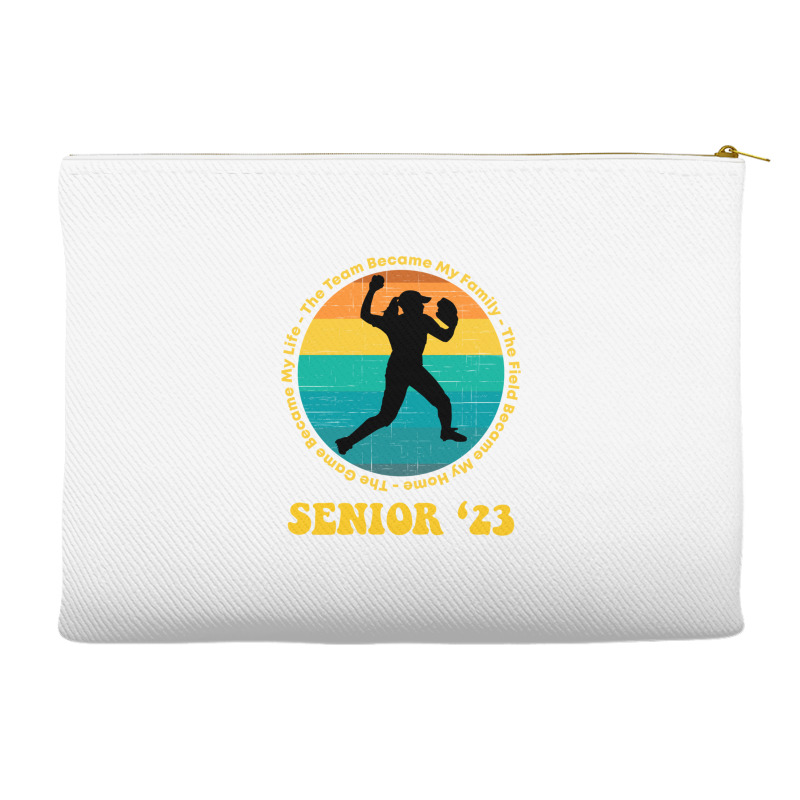 Softball Senior 2023 Senior Night Gifts High School Long Sleeve T Shir Accessory Pouches | Artistshot