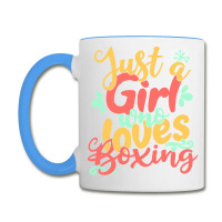 Just A Girl T  Shirt Just A Girl Who Loves Boxing Gift Product T  Shir Coffee Mug | Artistshot