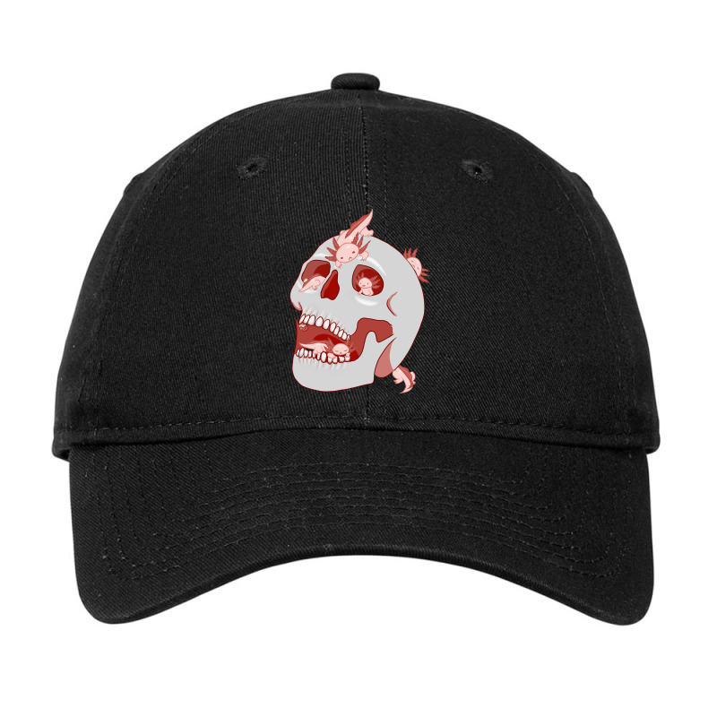 Axolotl Skull Adjustable Cap by Min03 | Artistshot