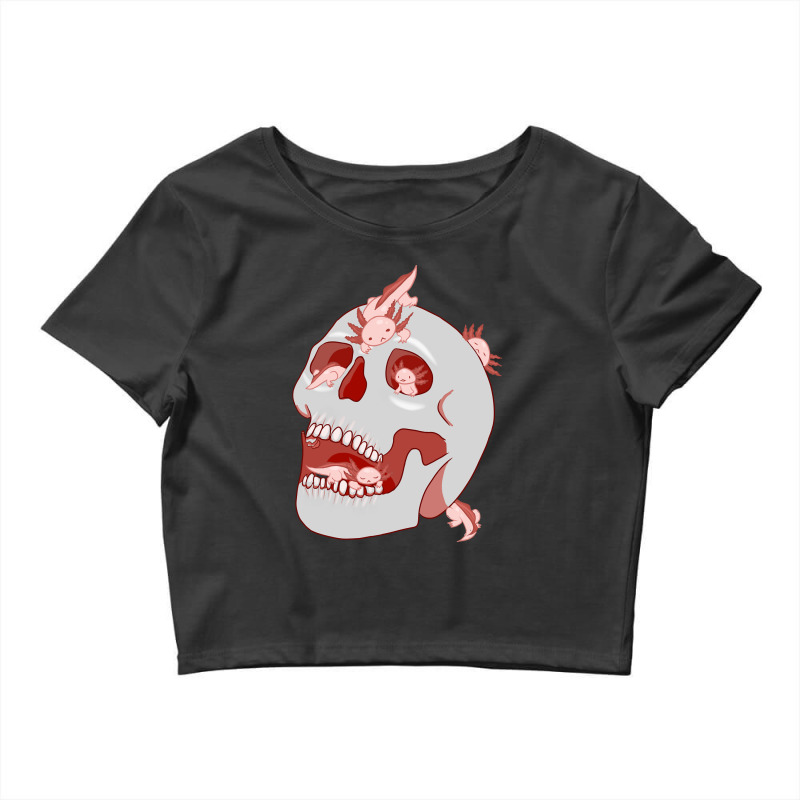 Axolotl Skull Crop Top by Min03 | Artistshot