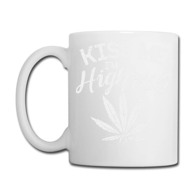 Marijuana Mug Novelty 15oz Ceramic Irish Coffee Tea Cup Kiss Me I'm Highrish 