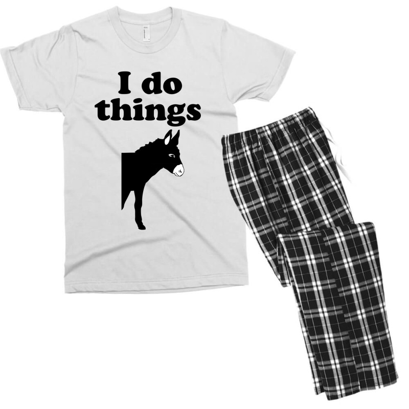 I Do Things Half Ass Men's T-shirt Pajama Set by mantisecialiba | Artistshot