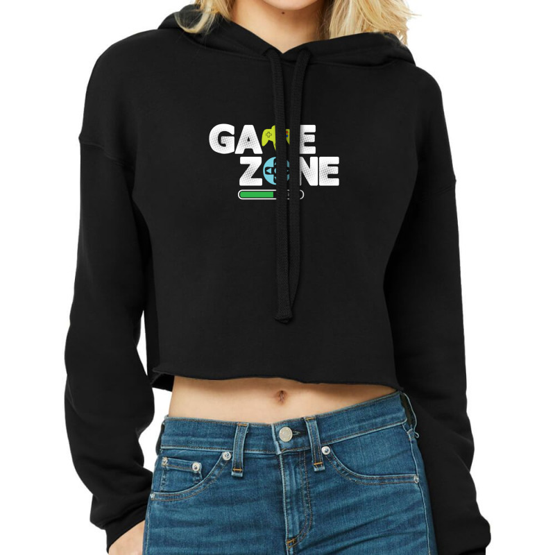 Game Zone Loading Design 1 Cropped Hoodie by TerryRichard | Artistshot