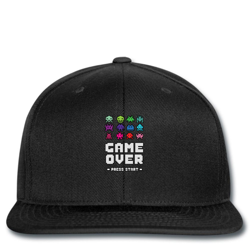 Game Over Press Start Arcade Player Retro Gamer Printed hat by saterseim | Artistshot