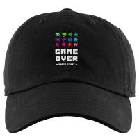 Game Over Press Start Arcade Player Retro Gamer Kids Cap | Artistshot