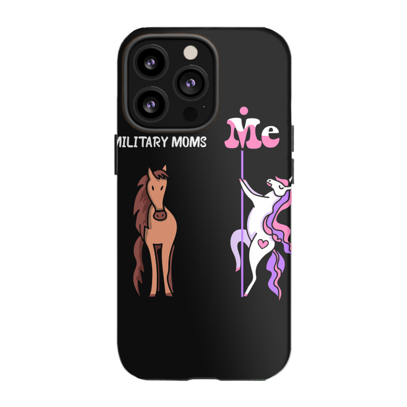 Other Military Moms Me Tee Unicorn Military Mom Funny Gift Idea Milita Iphone 13 Pro Case | Artistshot