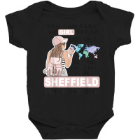 Proud Sheffield Girl   Cool Girl From Sheffield City Baby Bodysuit | Artistshot