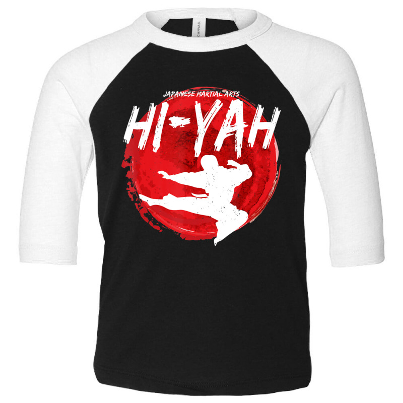 Cool Japanese Martial Arts Kiai Hi-yah Toddler 3/4 Sleeve Tee by cm-arts | Artistshot