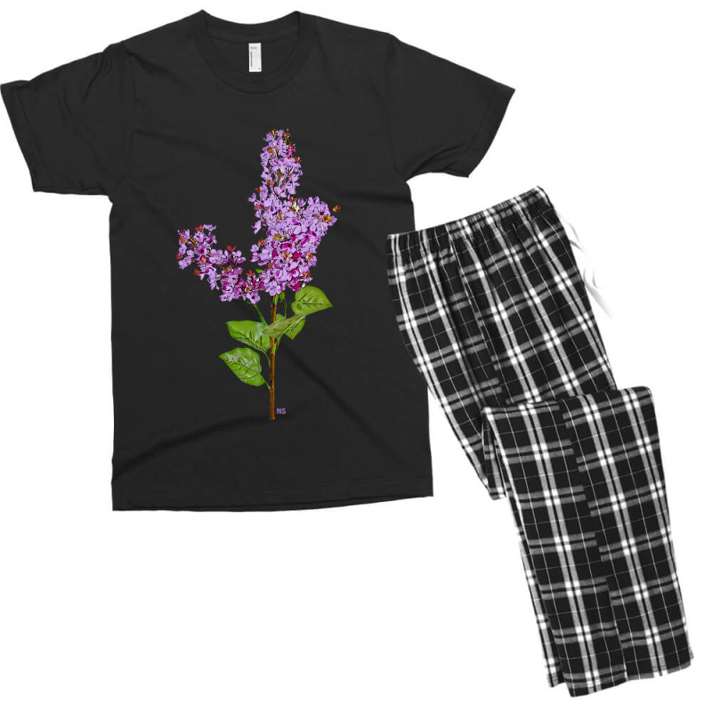 Under The Lilac Tree, I Was Hypnotized By A Strange Delight Men's T-shirt Pajama Set by JENNIFERTRUJILLO | Artistshot