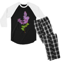 Under The Lilac Tree, I Was Hypnotized By A Strange Delight Men's 3/4 Sleeve Pajama Set | Artistshot