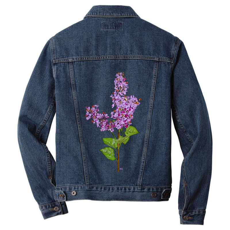 Under The Lilac Tree, I Was Hypnotized By A Strange Delight Men Denim Jacket by JENNIFERTRUJILLO | Artistshot