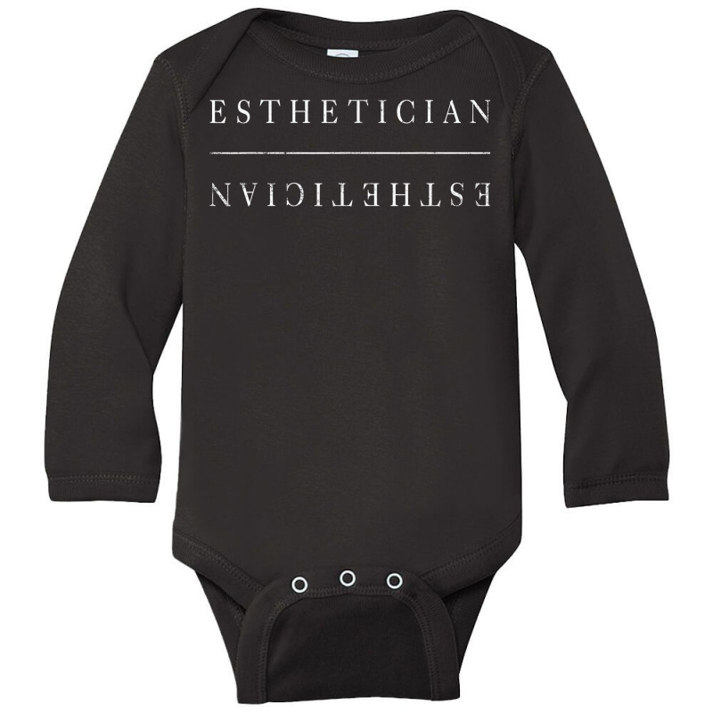 Vintage Esthetician Saying Salon Esthetician T Shirt Long Sleeve Baby Bodysuit | Artistshot