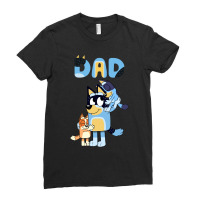 Dad Playing Son And Daughter Ladies Fitted T-shirt | Artistshot