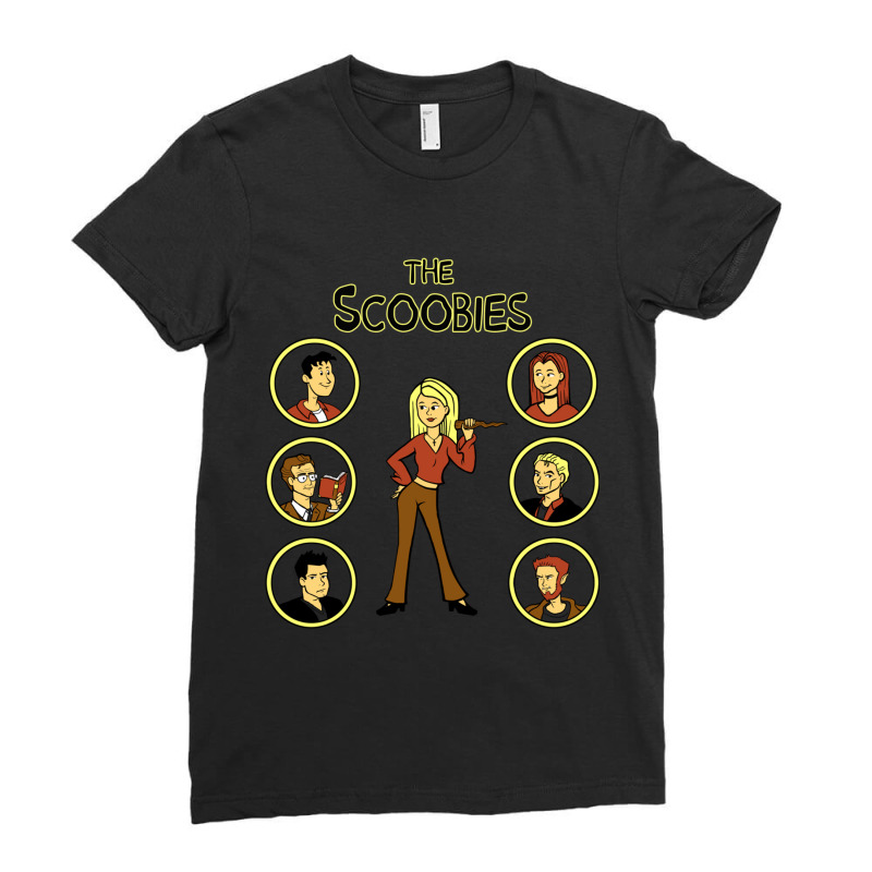 Buffy And The Scooby Gang Ladies Fitted T-Shirt by cm-arts | Artistshot