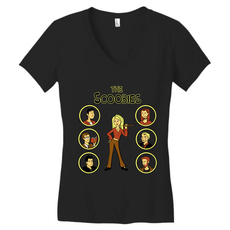 Buffy And The Scooby Gang Women's V-Neck T-Shirt by cm-arts | Artistshot