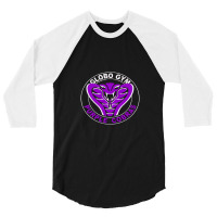 Globo Gym Purple Cobras 3/4 Sleeve Shirt | Artistshot