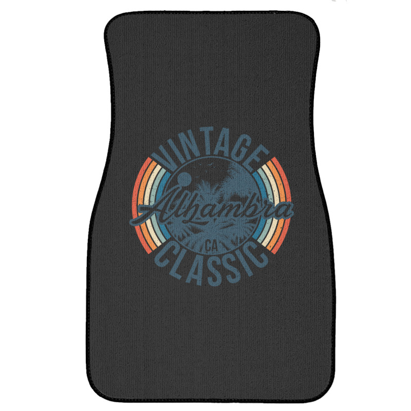 I Love Alhambra California Retro Vintage Classic Limited Edition Front Car Mat | Artistshot