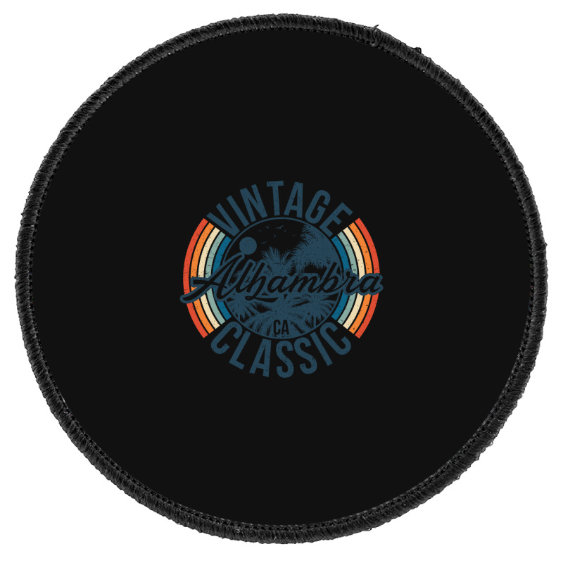 I Love Alhambra California Retro Vintage Classic Limited Edition Round Patch | Artistshot