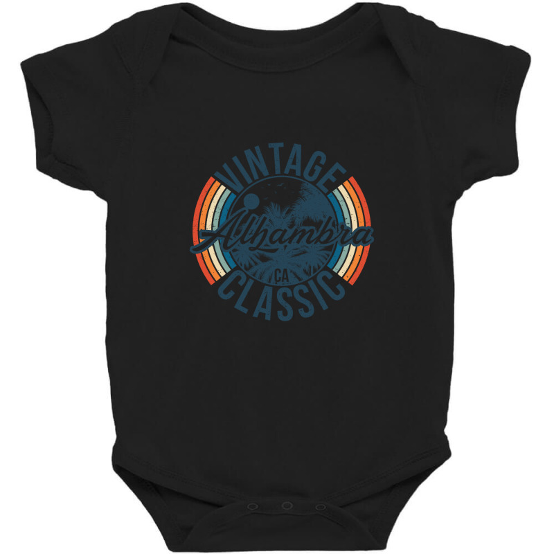 I Love Alhambra California Retro Vintage Classic Limited Edition Baby Bodysuit | Artistshot