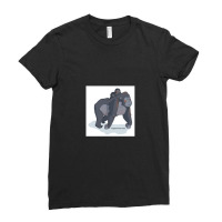 Magic Novels Gorilla And Ba Ladies Fitted T-shirt | Artistshot